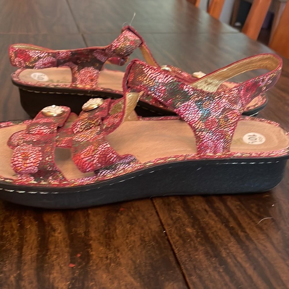 Alegria size 41 sandals great for being on your feet all day boho floral… - Picture 5 of 12